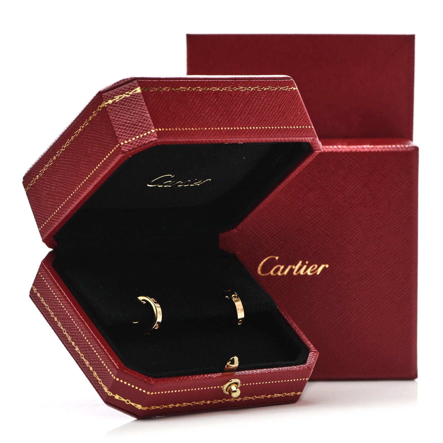 Cartier 18K Yellow Gold Small LOVE Hoop Earrings 6 of 6