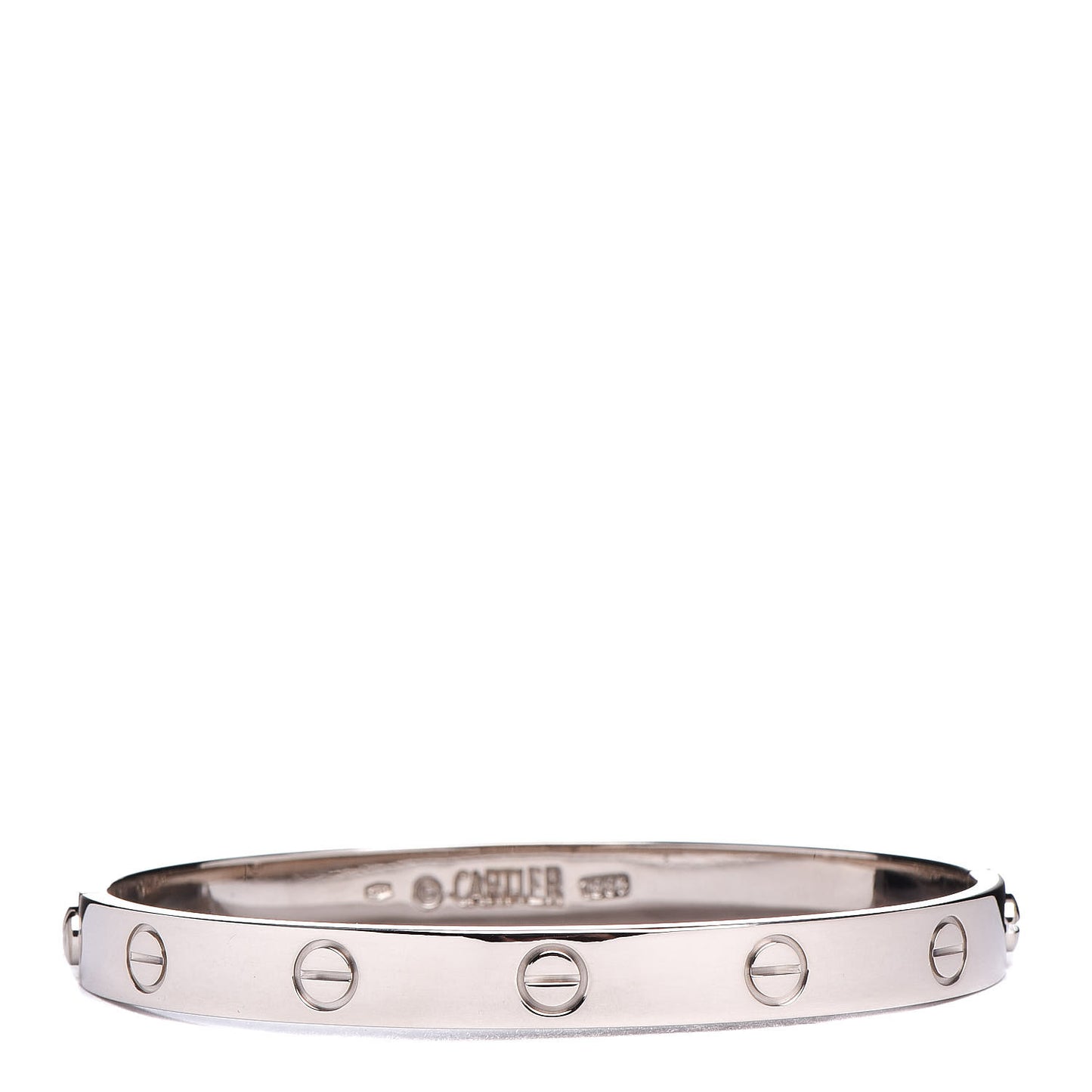 18K White Gold LOVE Bracelet 17