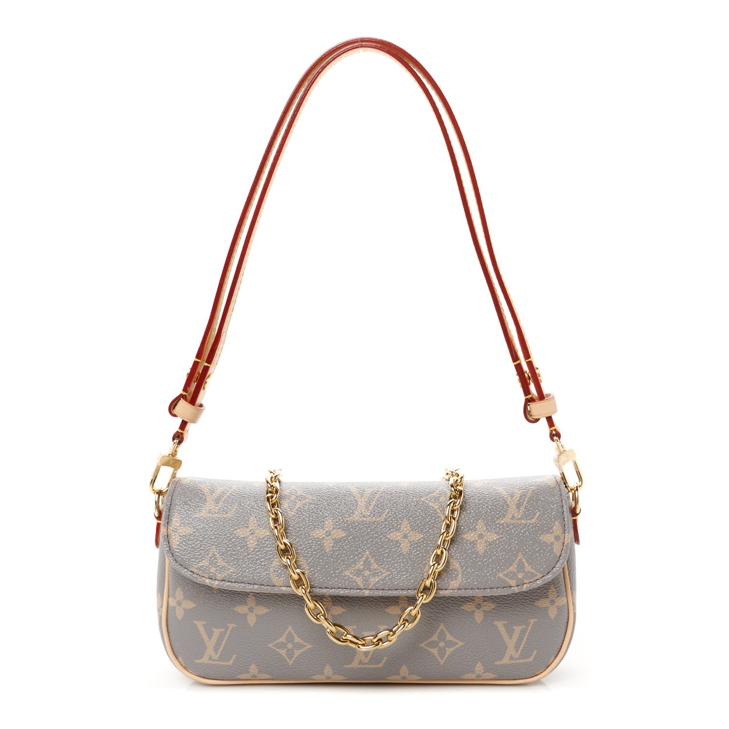 Monogram Ivy Wallet On Chain Trianon Gray