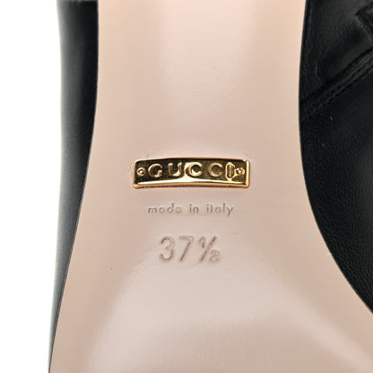 Gucci Nappa Zumi Mid Ankle Boots 37.5 Black 6 of 8