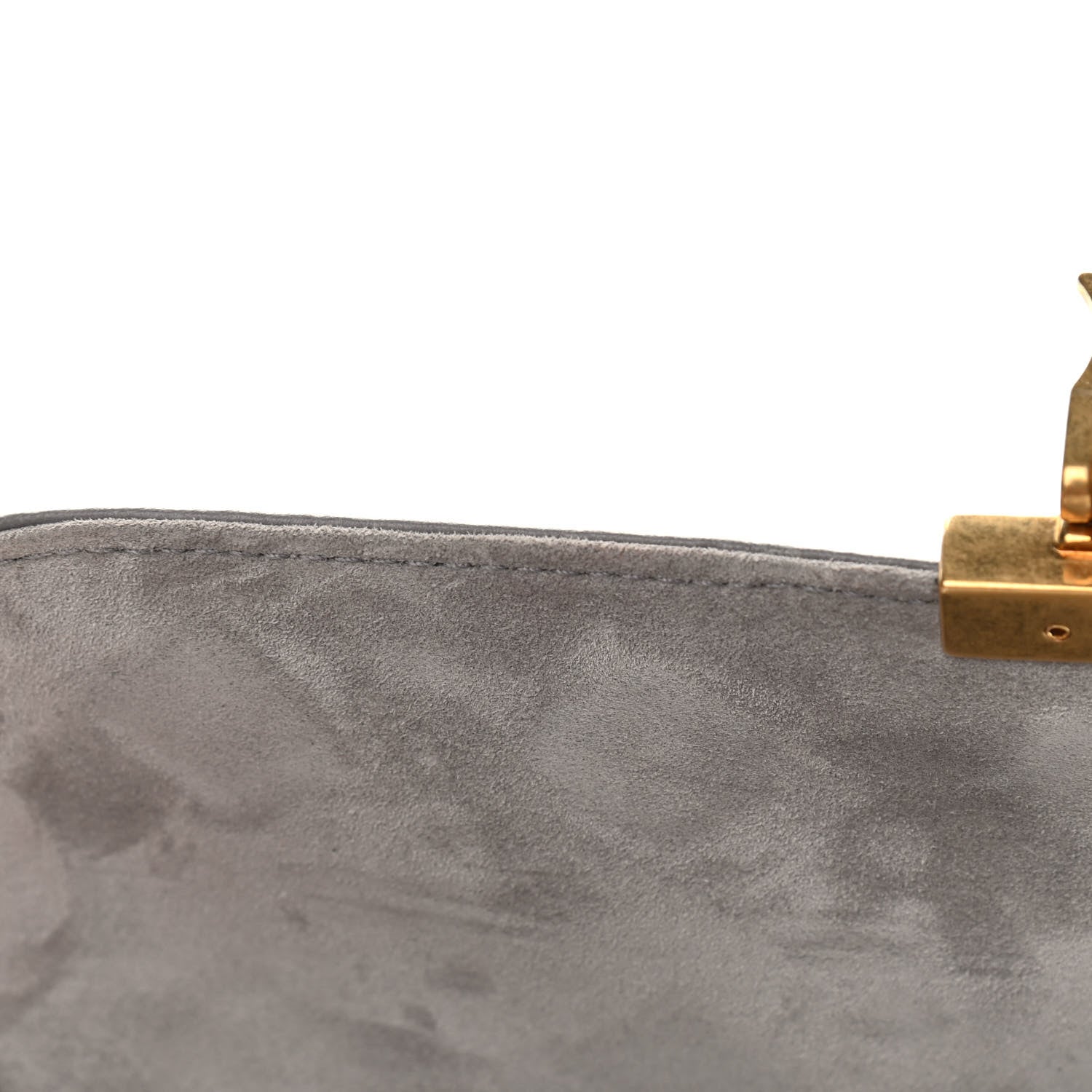 Christian Dior Lambskin Cannage Studded Dioraddict Flap Bag Grey 9 of 12