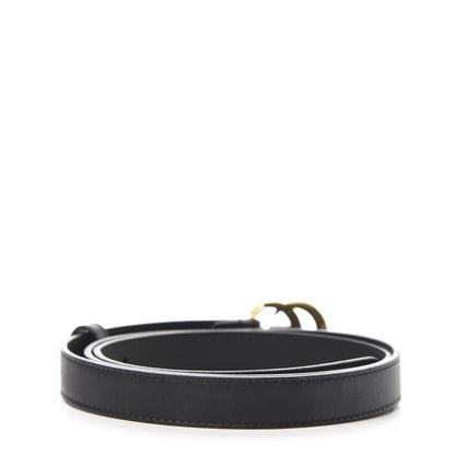 Gucci Calfskin Double G 20mm Belt 95 38 Black 3 of 6