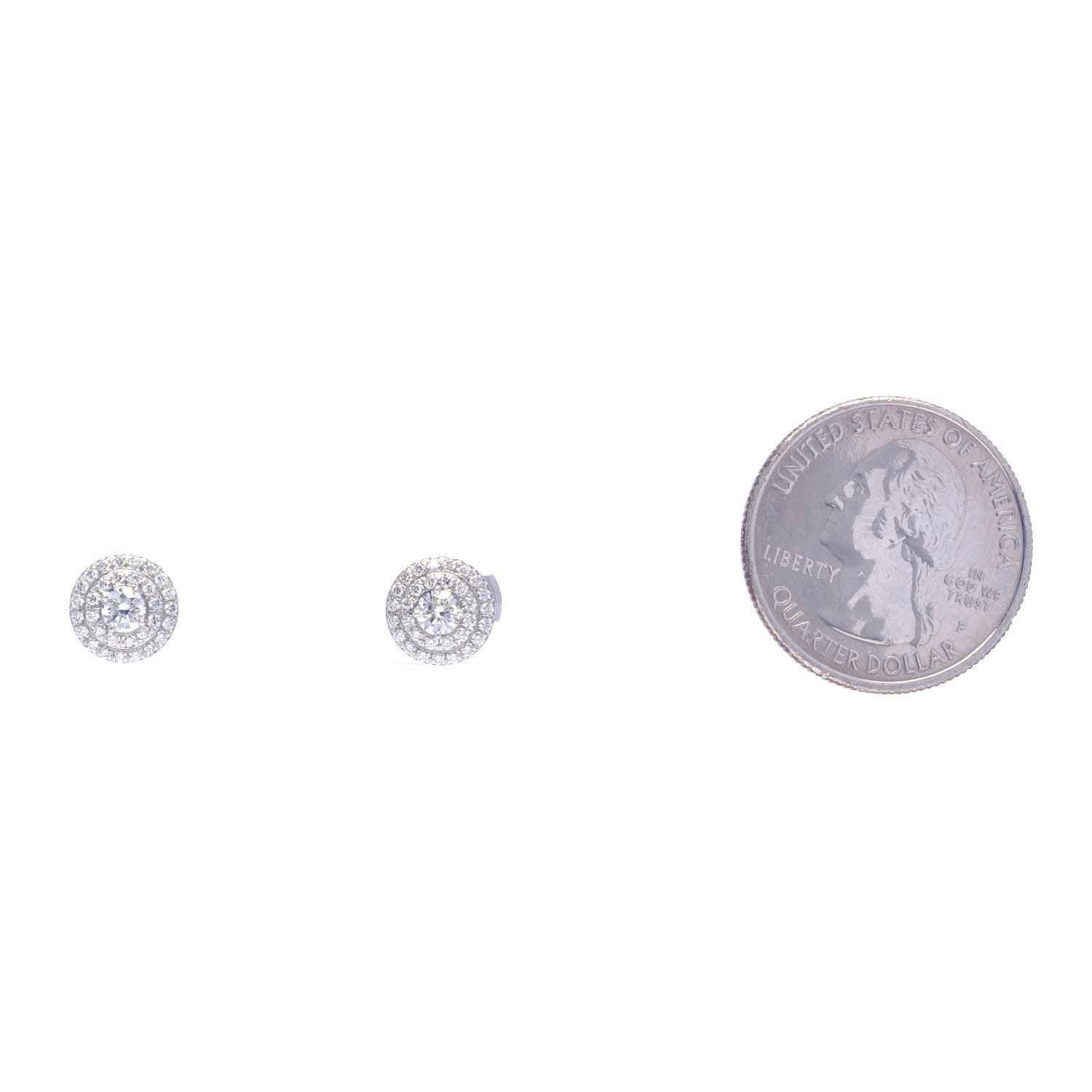 Tiffany Platinum Diamond .60ctw Soleste Earrings 2 of 6
