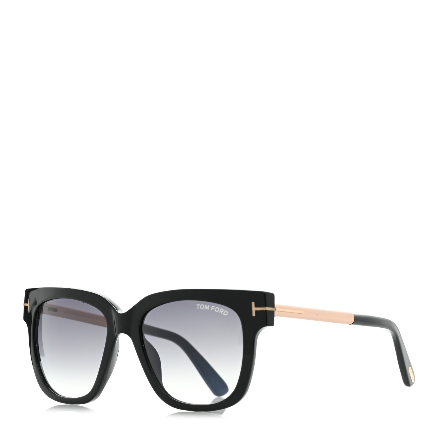 Tom Ford Acetate TracySquare Sunglasses TF436 Black 1 of 9