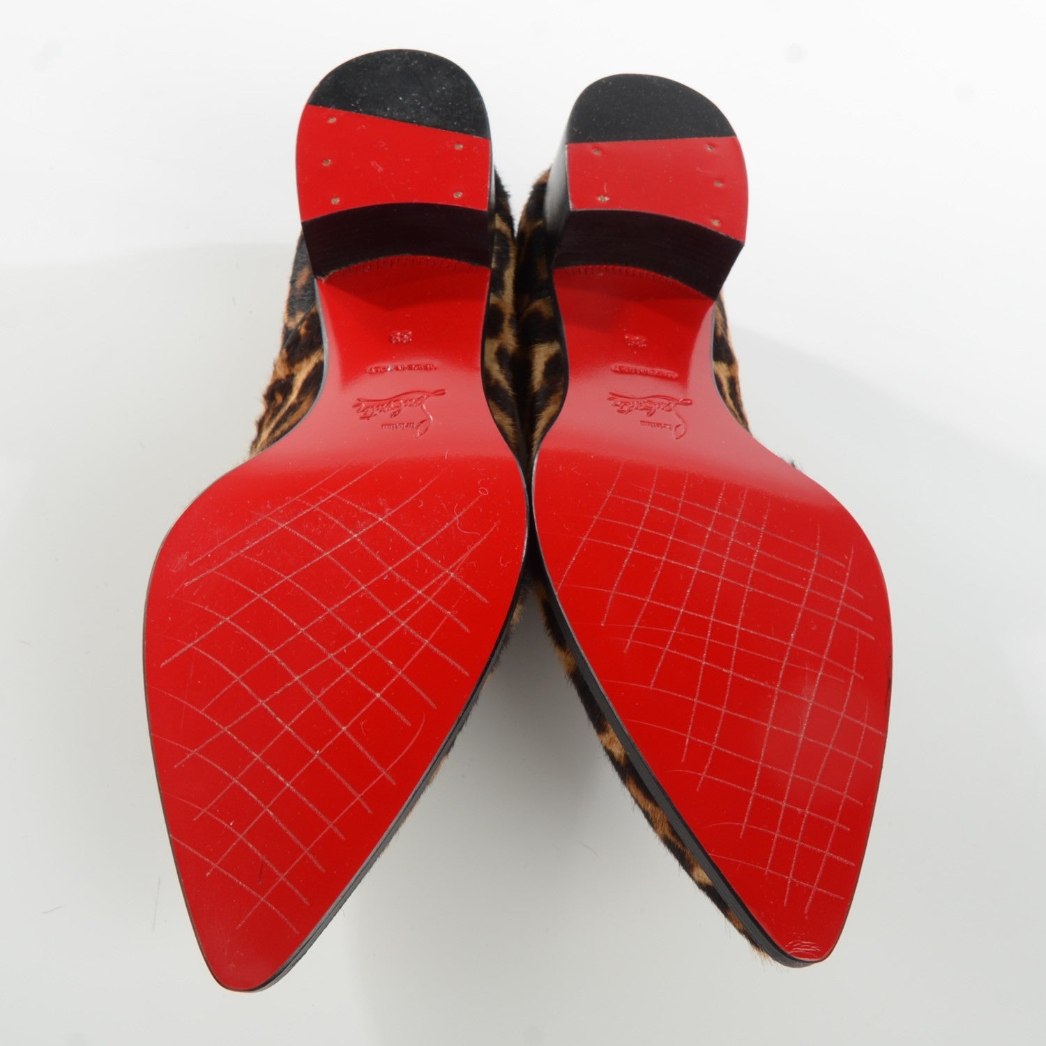 Christian Louboutin Calf Hair Leopard Print Zazou Oxfords 39 5 of 7