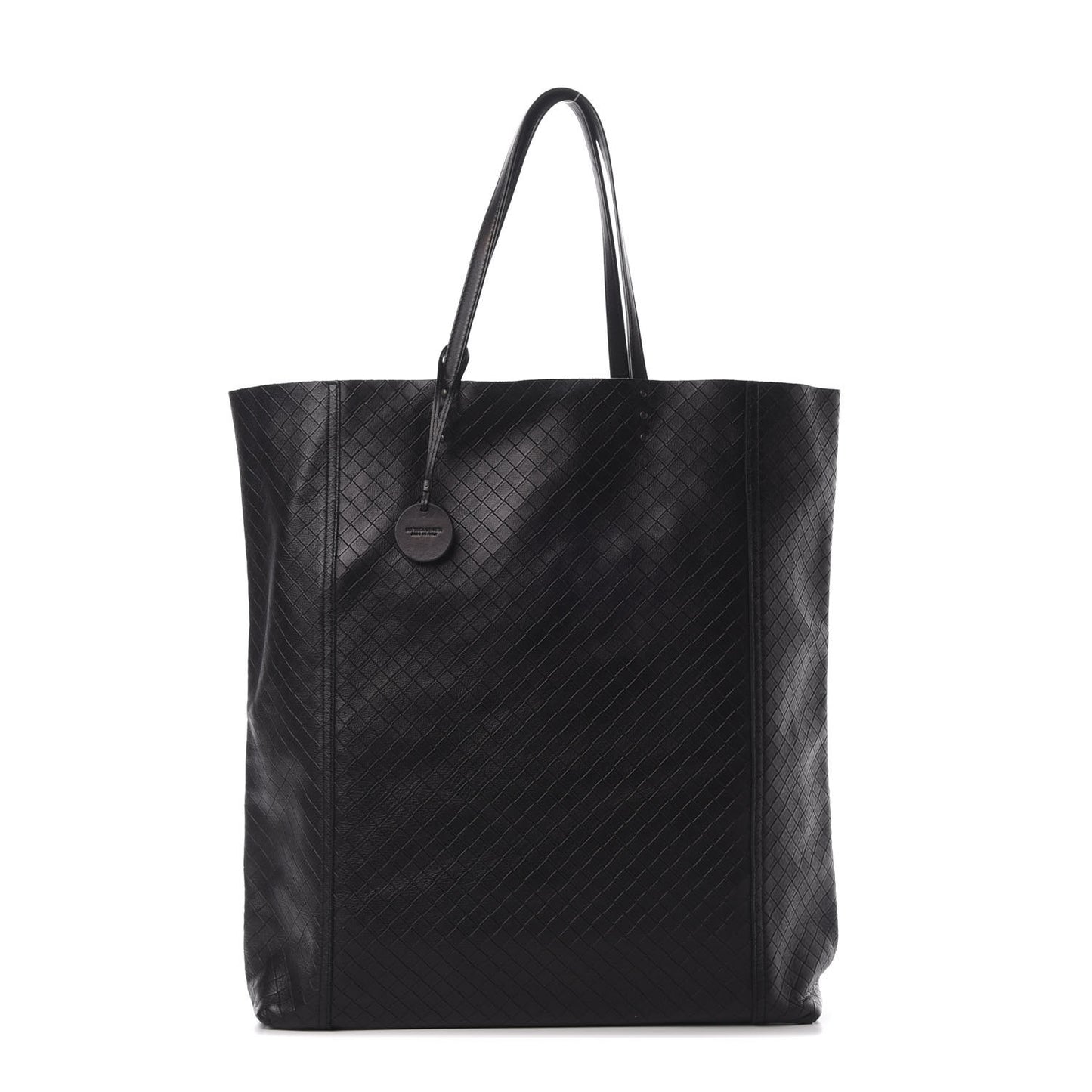 Calfskin Intrecciomirage Antique Tote Black