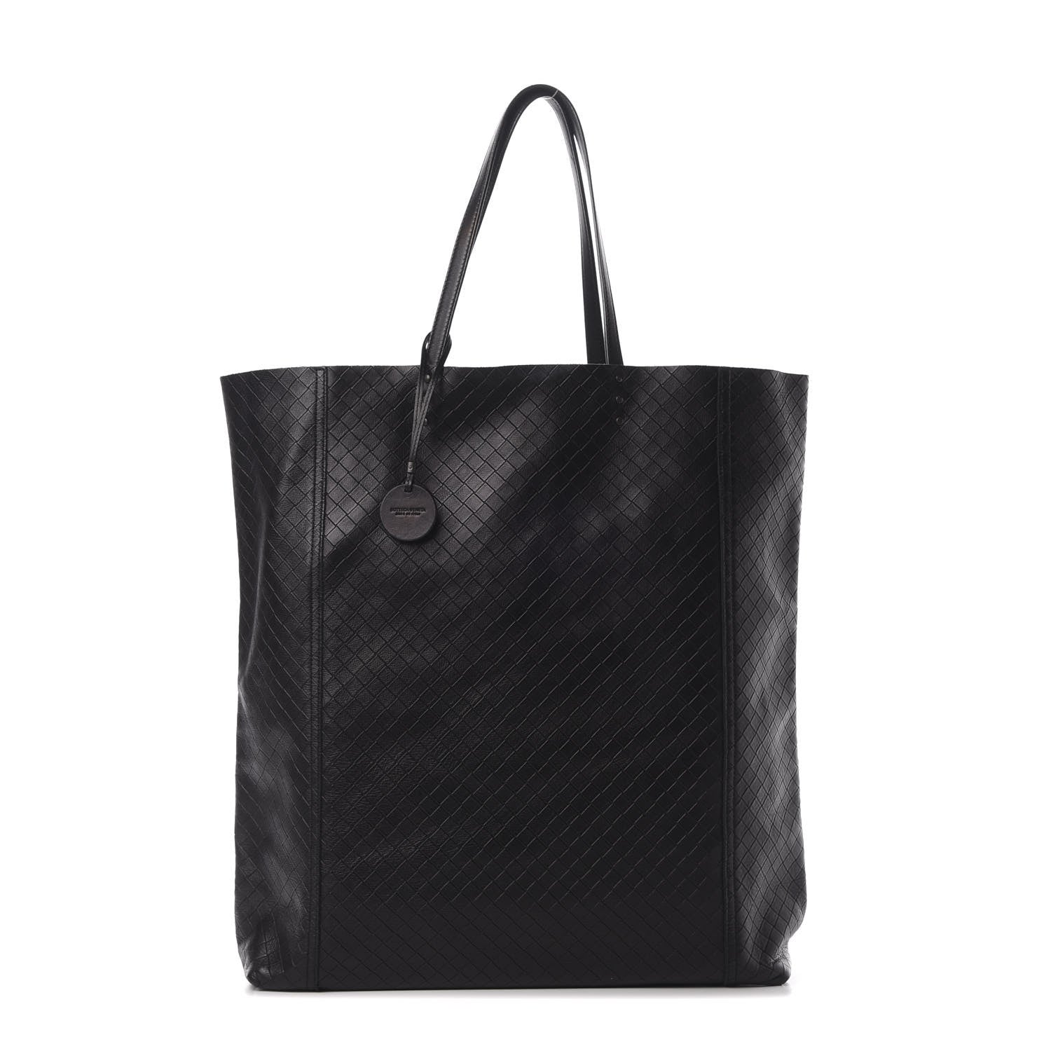 Bottega Veneta Calfskin Intrecciomirage Antique Tote Black 1 of 10