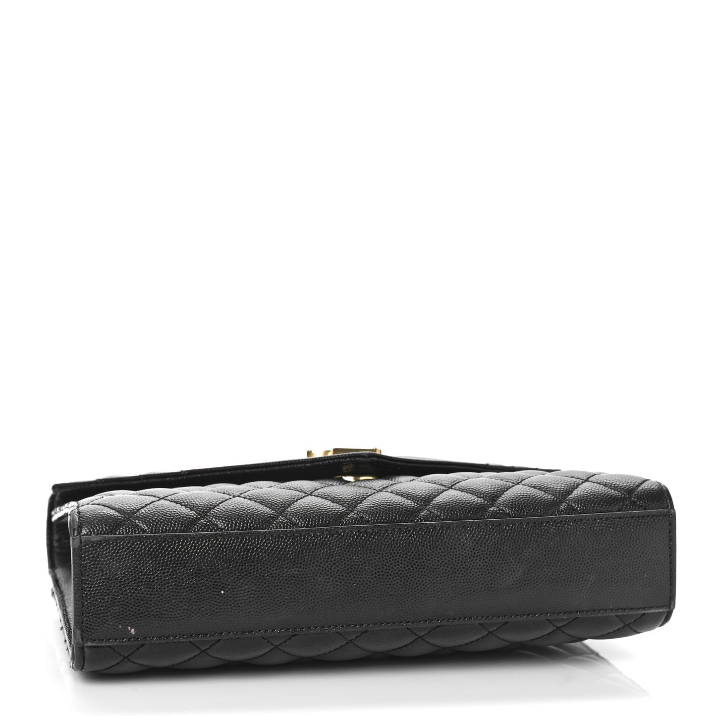 Grain De Poudre Textured Mixed Matelasse Triquilt Medium Monogram Satchel Black