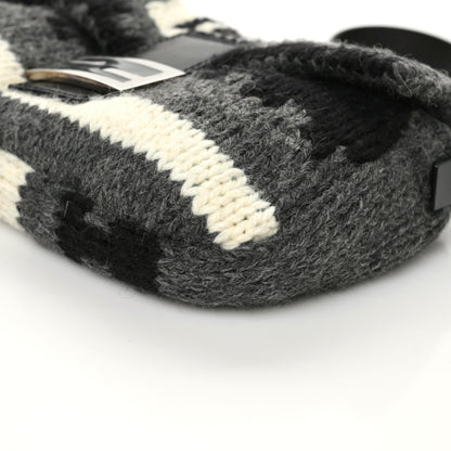 Fendi Wool Knit Mama Baguette Grey 6 of 7