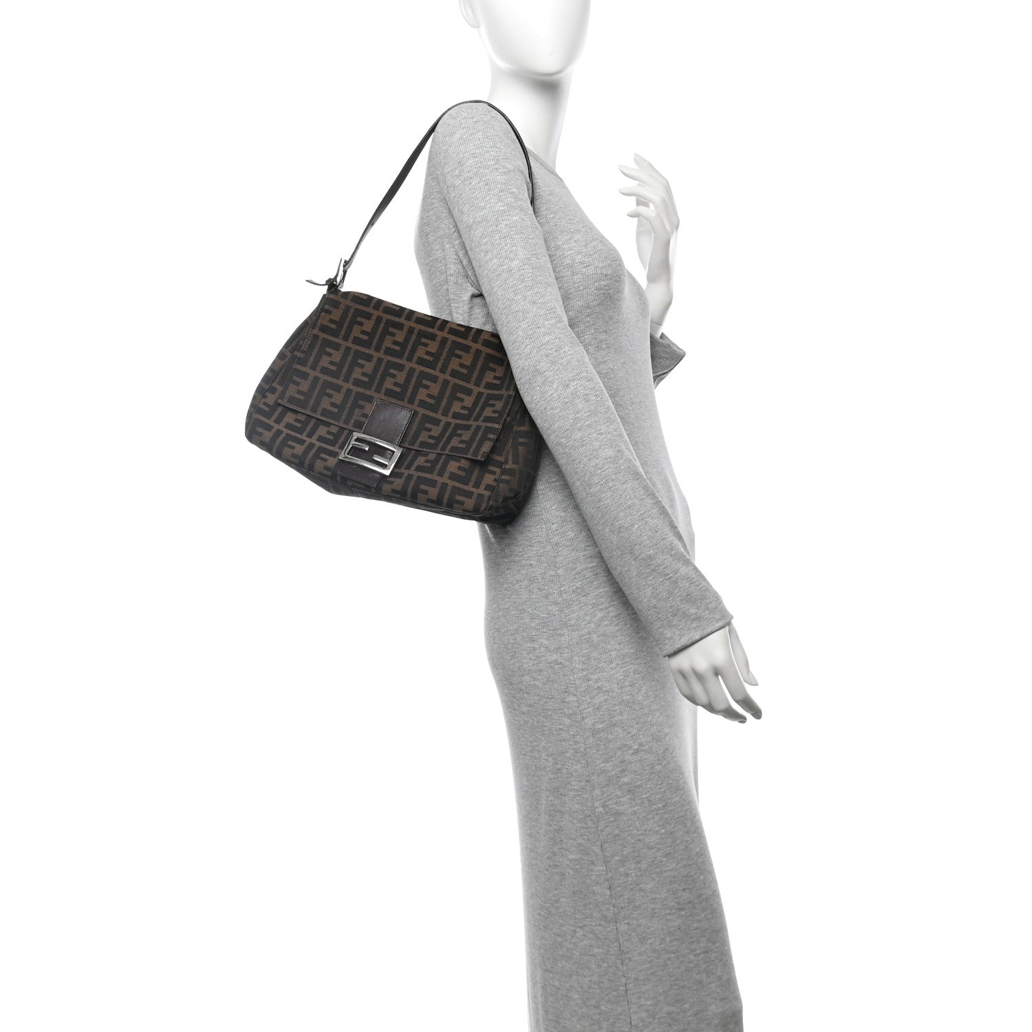 Fendi Zucca Mama Baguette Tobacco 2 of 15