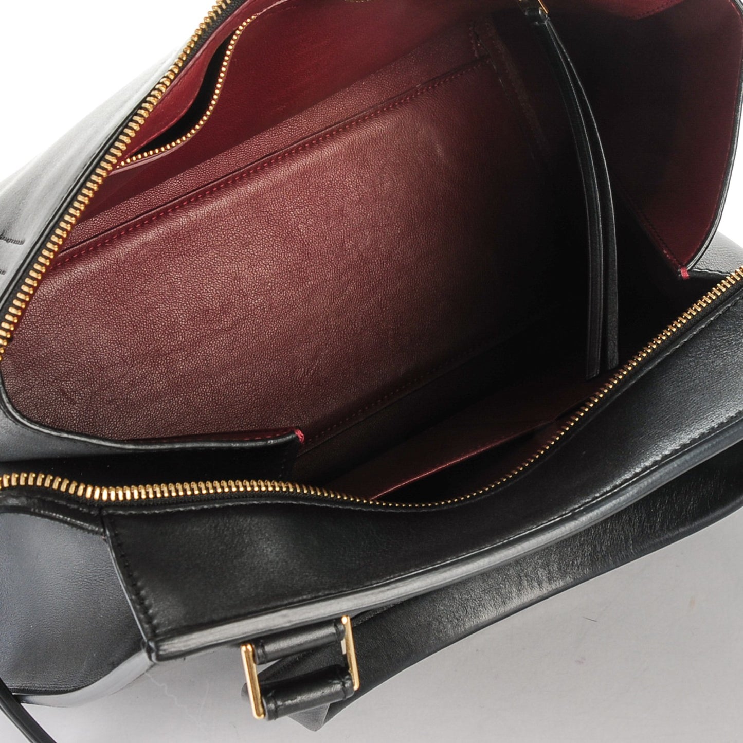 Smooth Calfskin Medium Edge Shoulder Bag Black