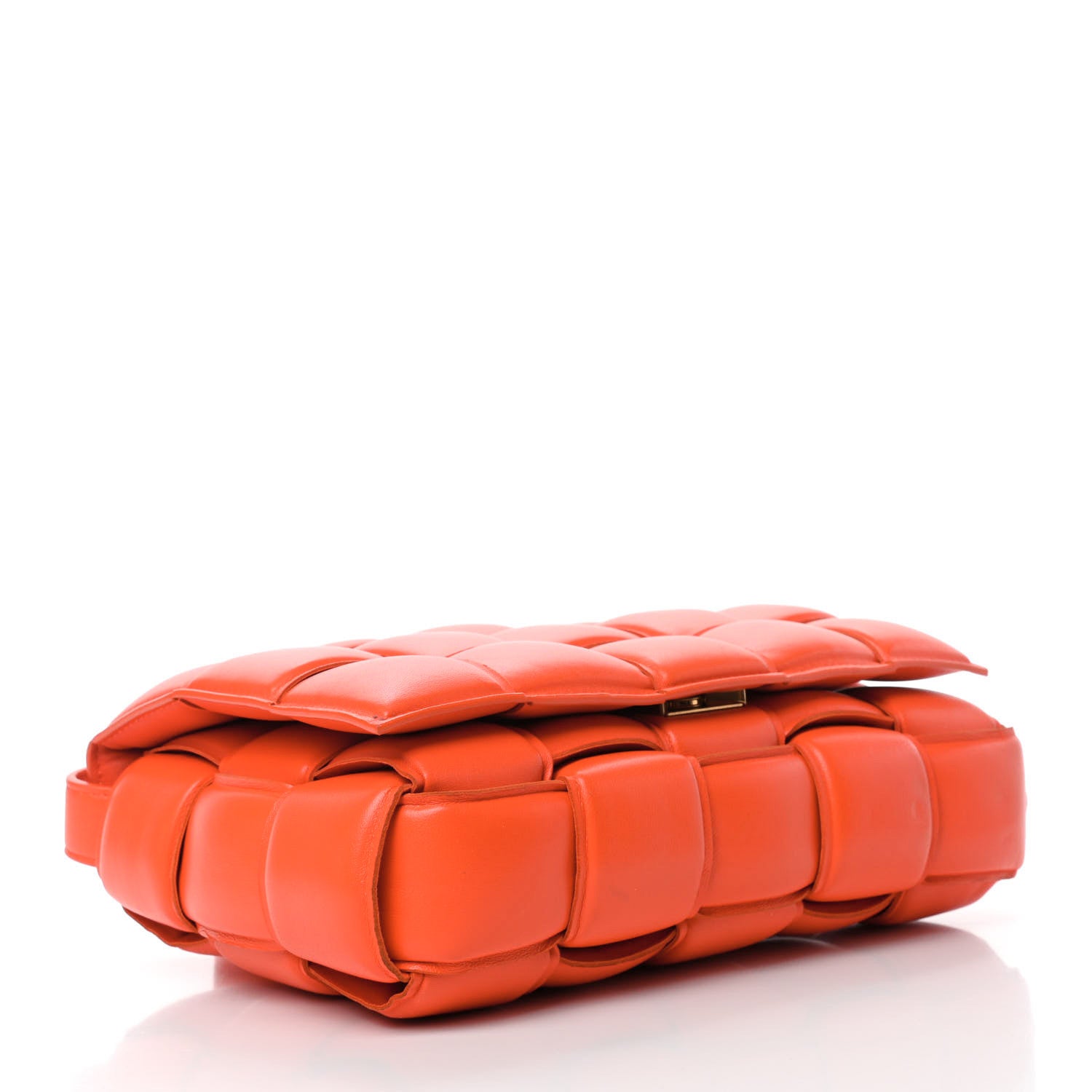 Bottega Veneta Nappa Maxi Intrecciato Padded Cassette Crossbody Orange 3 of 4