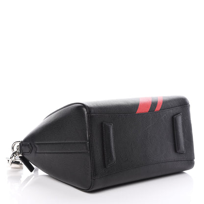 Givenchy Sugar Goatskin Striped Small Antigona Black Red 5 of 10