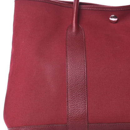 Hermes Toile Officier Negonda Garden Party 30 TPM Rouge Imperial 10 of 16