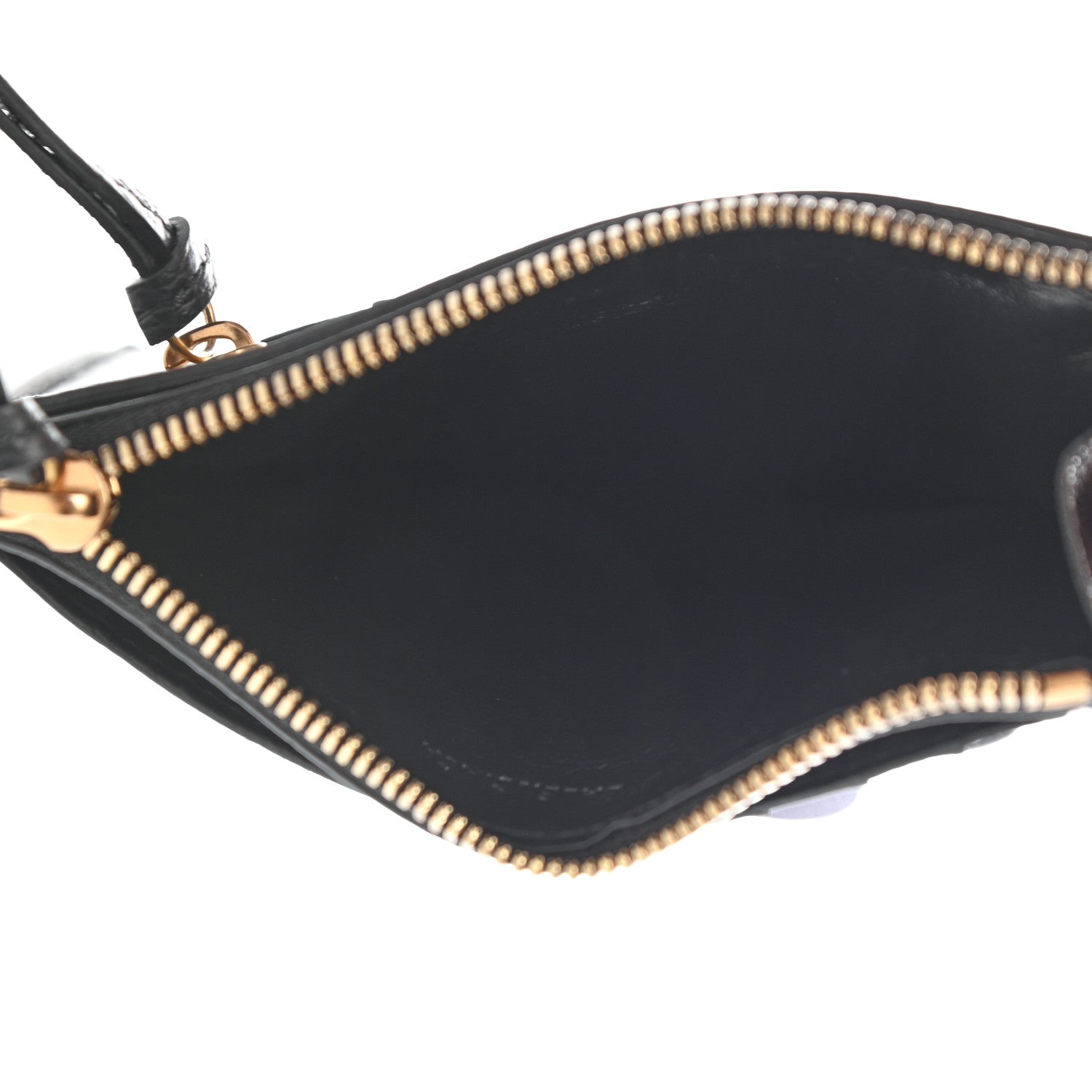 Balenciaga Grained Calfskin Neo Classic Brass Hardware Long Coin Case Card Holder Black 3 of 7