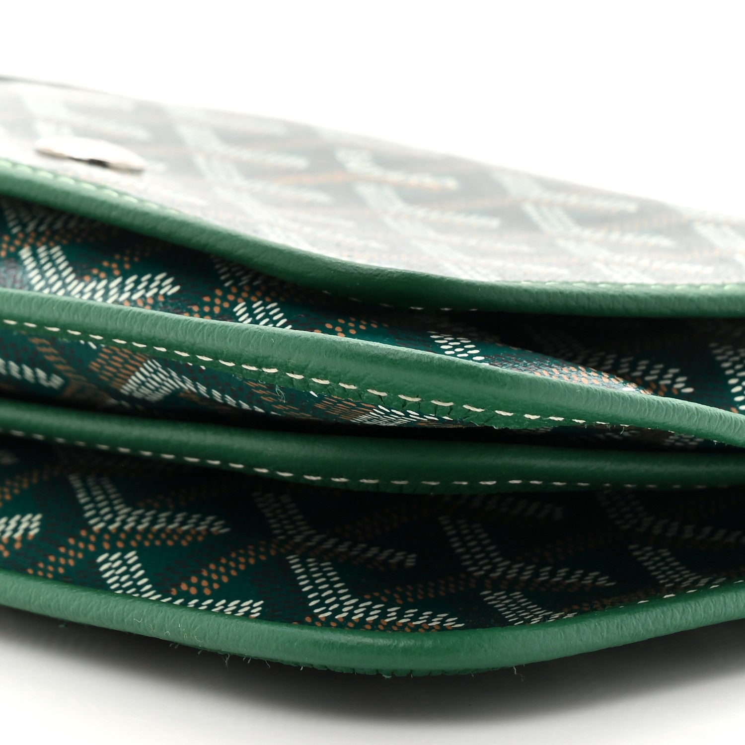 Goyard Goyardine Plumet Wallet Clutch Green 8 of 9
