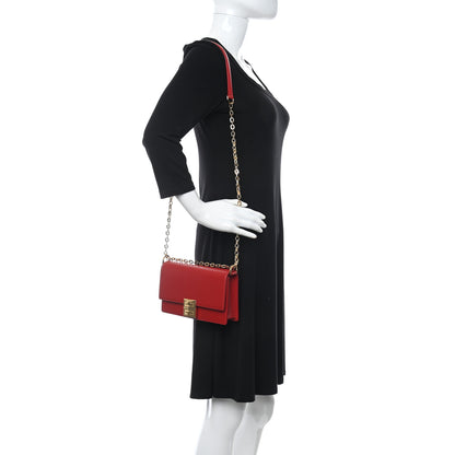 Givenchy Box Calfskin Small 4G Chain Shoulder Bag Dark Red 2 of 9