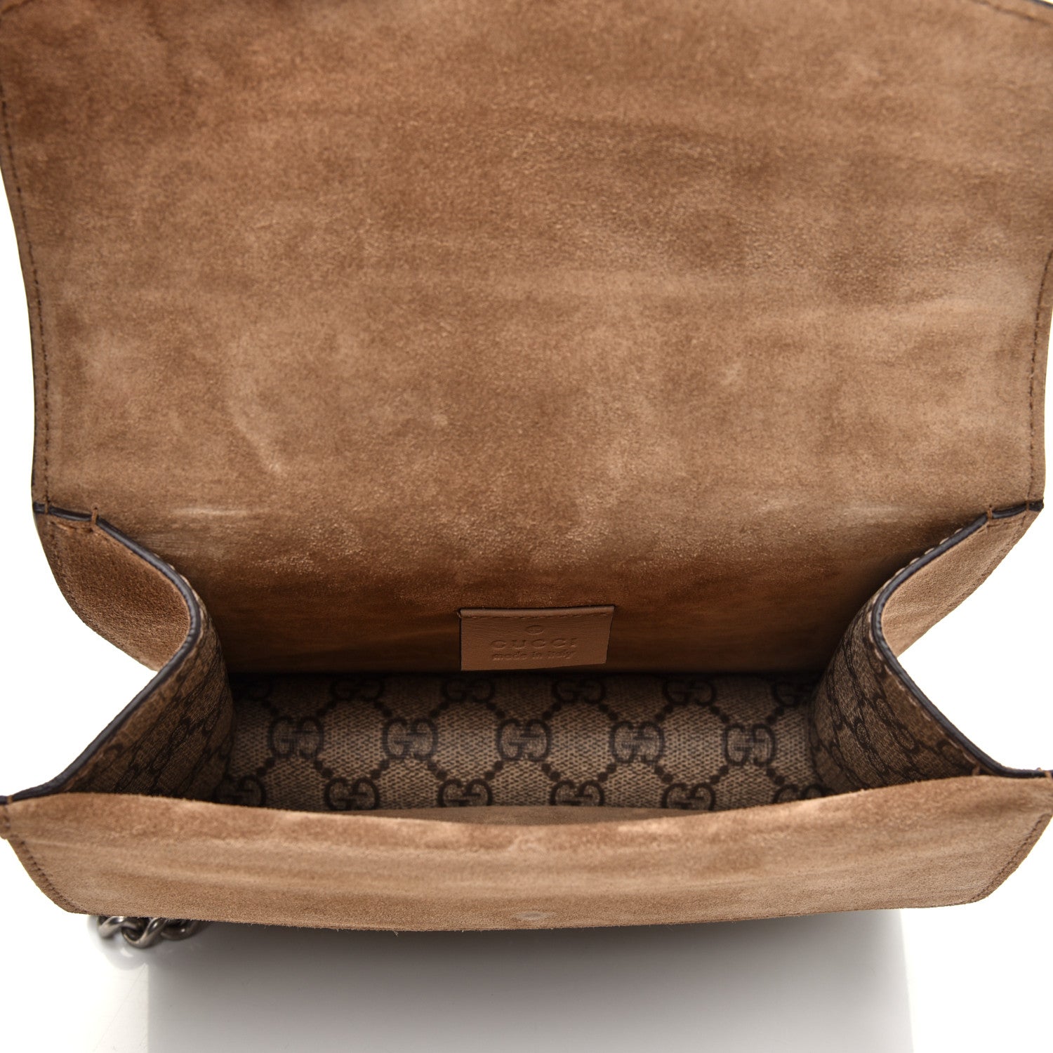 Gucci GG Supreme Monogram Mini Dionysus Shoulder Bag Taupe 5 of 9
