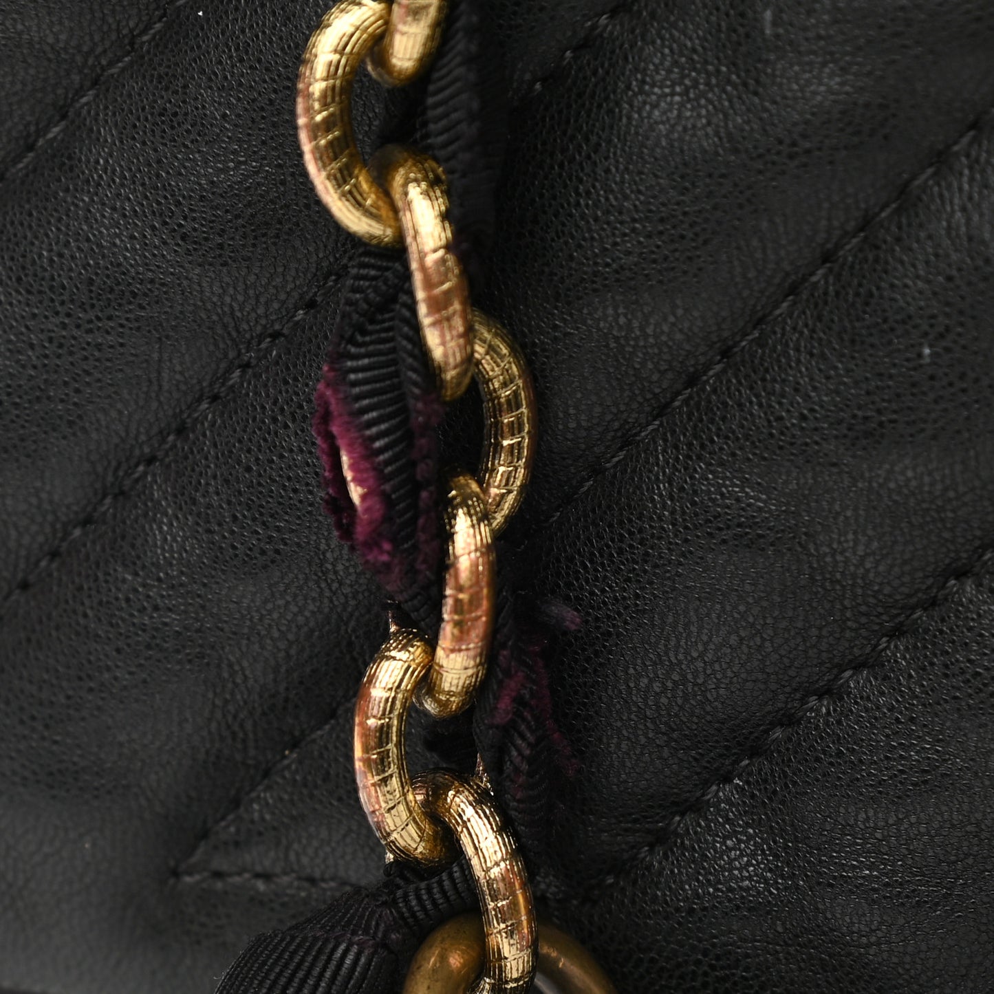 Lambskin Quilted Medium Happy Shoulder Bag Black