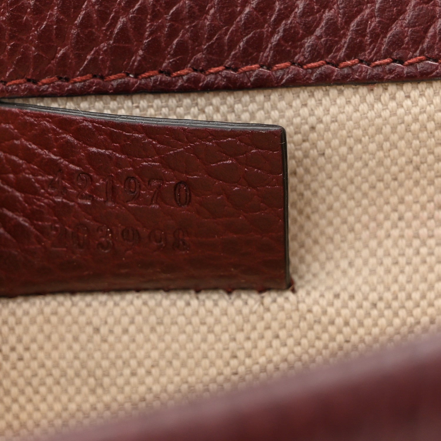 Gucci Dollar Calfskin Crystal Mini Dionysus Shoulder Bag Vintage Bordeaux 7 of 12