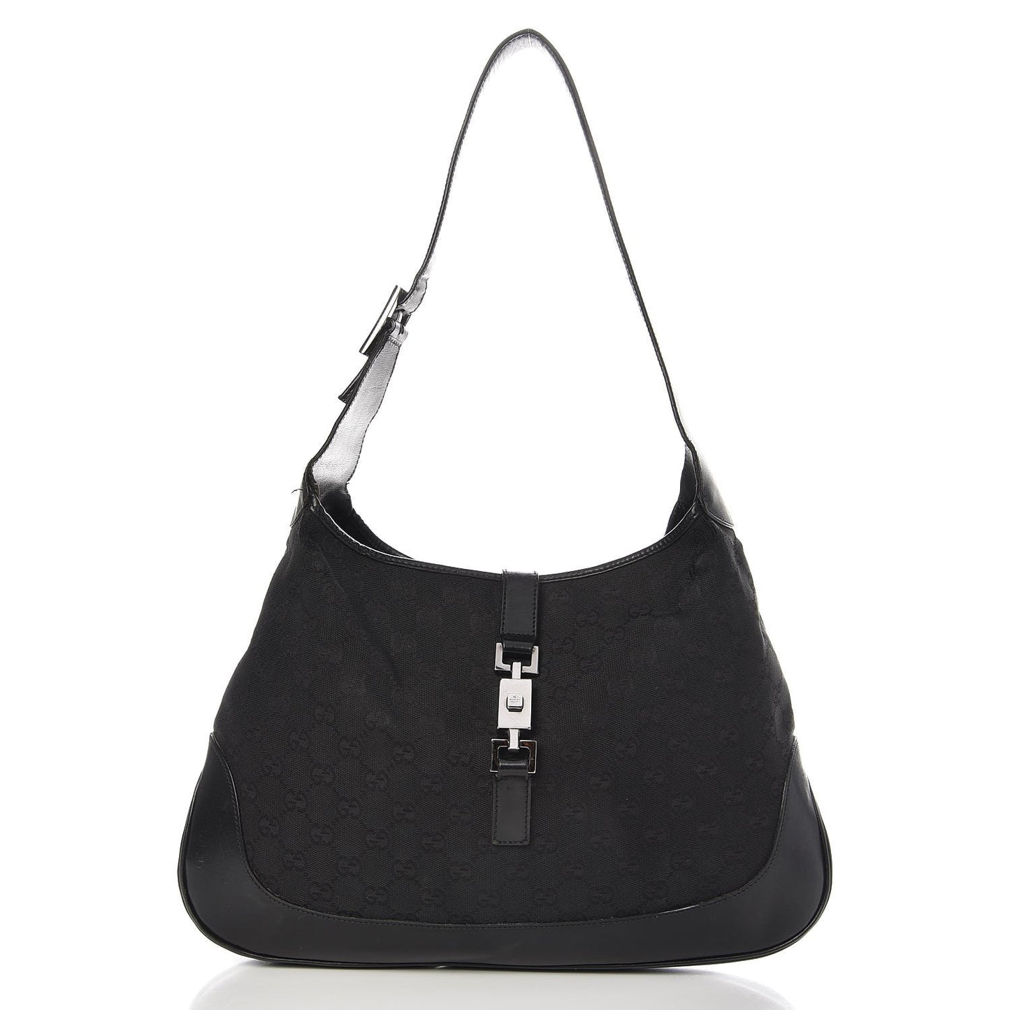 Monogram Small Jackie O Hobo Black