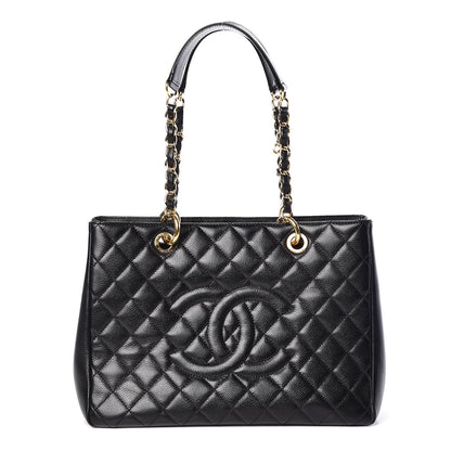 Chanel Caviar Quilted Grand Shopping Tote GST Black 1 of 13