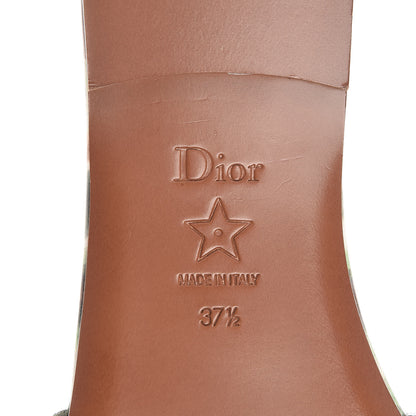 Christian Dior Canvas KaleiDioroscopic Embroidered Dway Flat Slide Sandals 37.5 Deep Amaranth 7 of 10