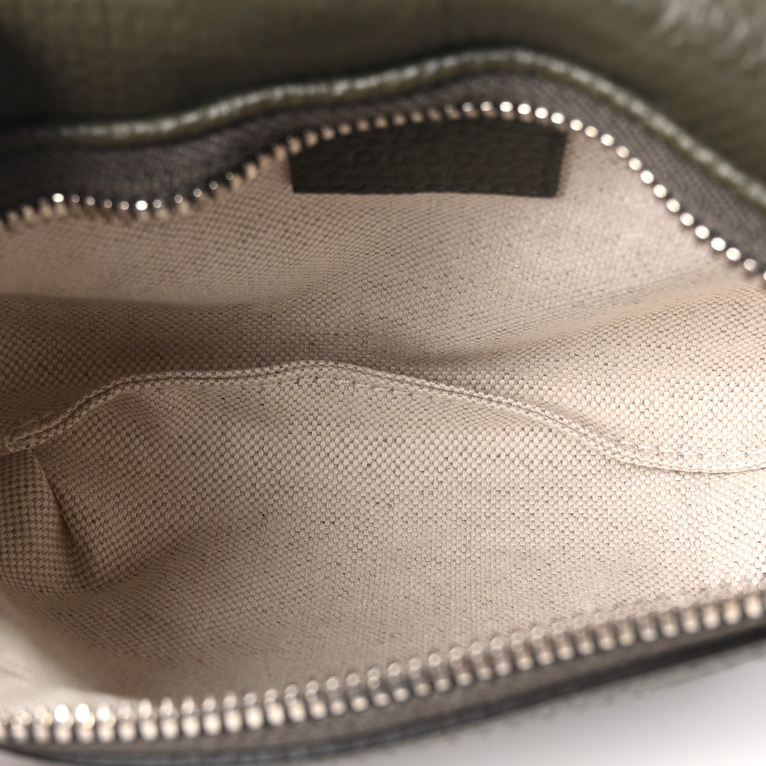 Gucci Piuma Calfskin Jumbo GG Embossed Small Belt Bag Dark Green 9 of 19