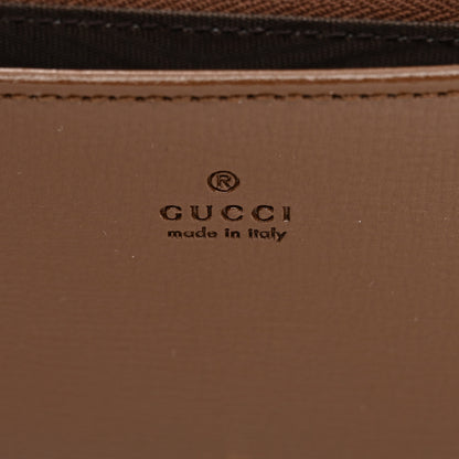 Gucci GG Supreme Monogram Azalea Calfskin Horsebit 1955 Wallet On Chain Beige Ebony Brown Sugar 6 of 10