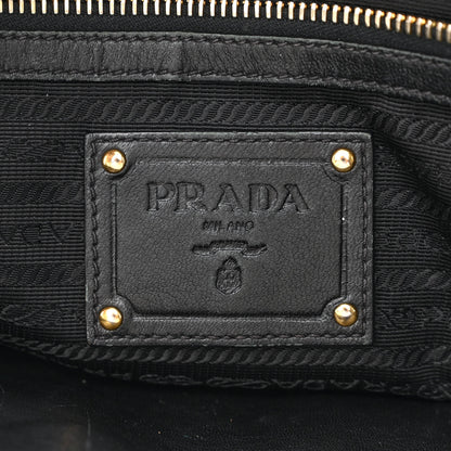 Prada Vernice Stripes Shoulder Bag Black 6 of 12