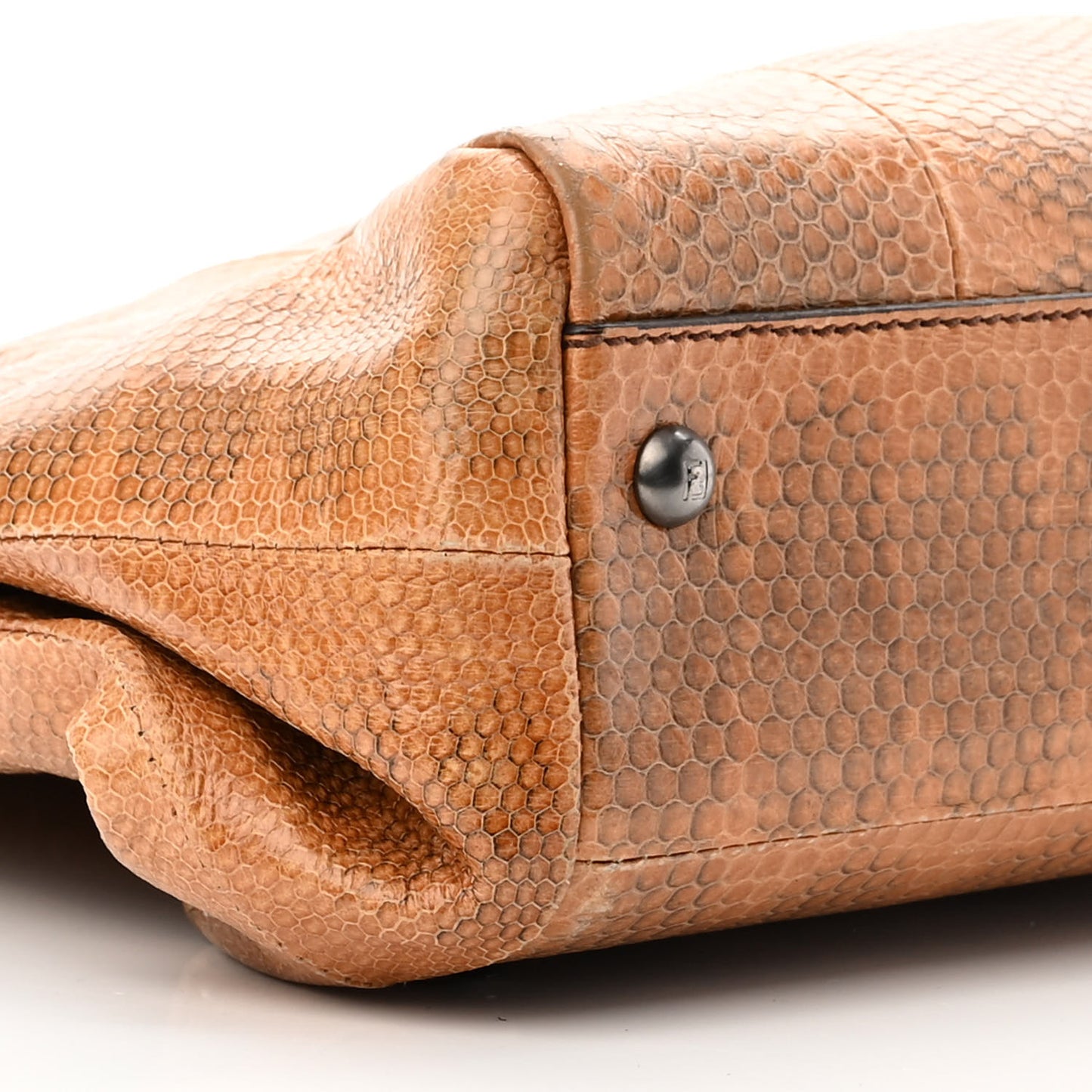 Watersnake Large Peekaboo Iconic Satchel Brown