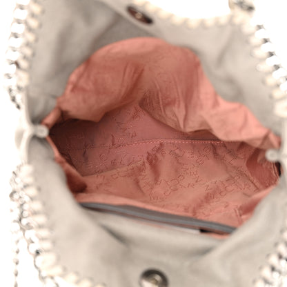 Stella McCartney Shaggy Deer Mini Falabella Fold Over Tote Light Grey 5 of 11