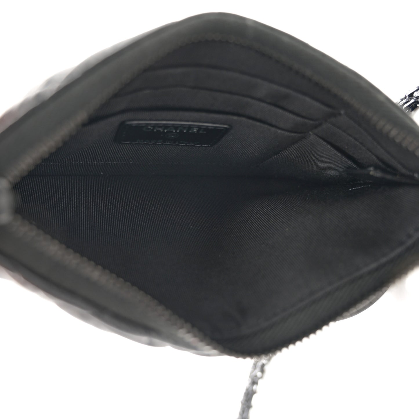 Aged Calfskin Quilted Reissue Phone Holder With Chain Bag So Black