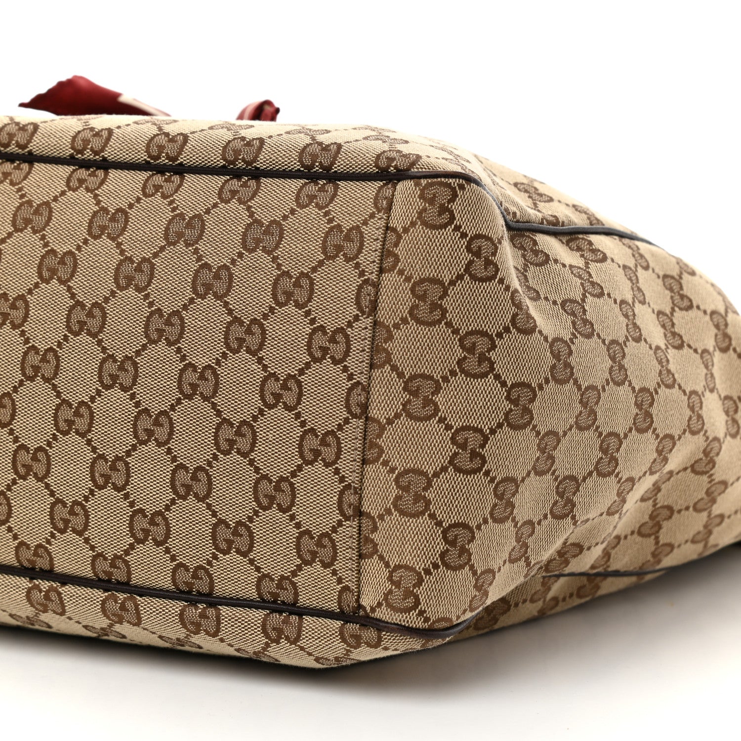Gucci Monogram Large Positano Tote Brown 10 of 10