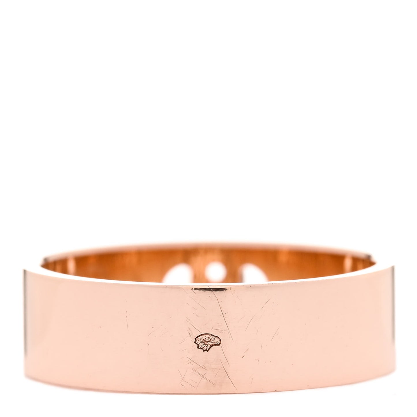 18K Rose Gold Diamond PM H D'Ancre Ring 54 6.75