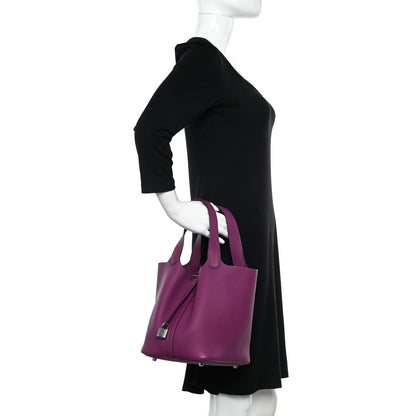 Hermes Taurillon Maurice Picotin Lock 22 MM Anemone 2 of 11