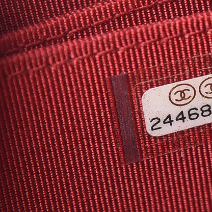 Chanel Caviar Quilted Zip Coin Purse Red 7 of 8