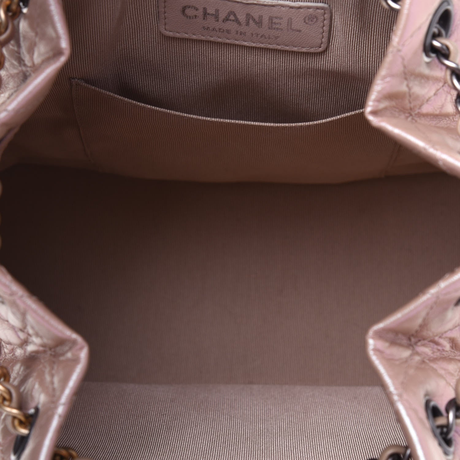 Chanel Iridescent Lambskin Calfskin Small Quilted Gabrielle Backpack Light Pink 4 of 13