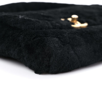 Chanel Shearling Quilted Single Flap Black 8 of 9