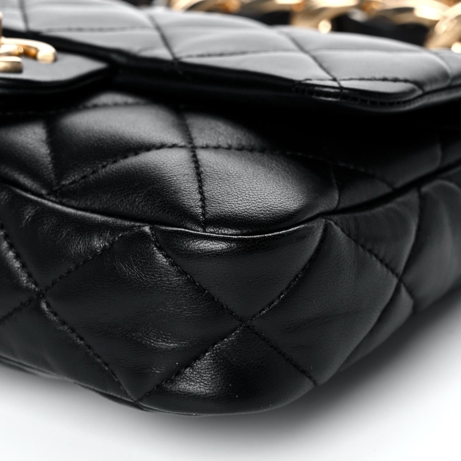 Chanel Lambskin Quilted Small Funky Town Flap Black 6 of 15