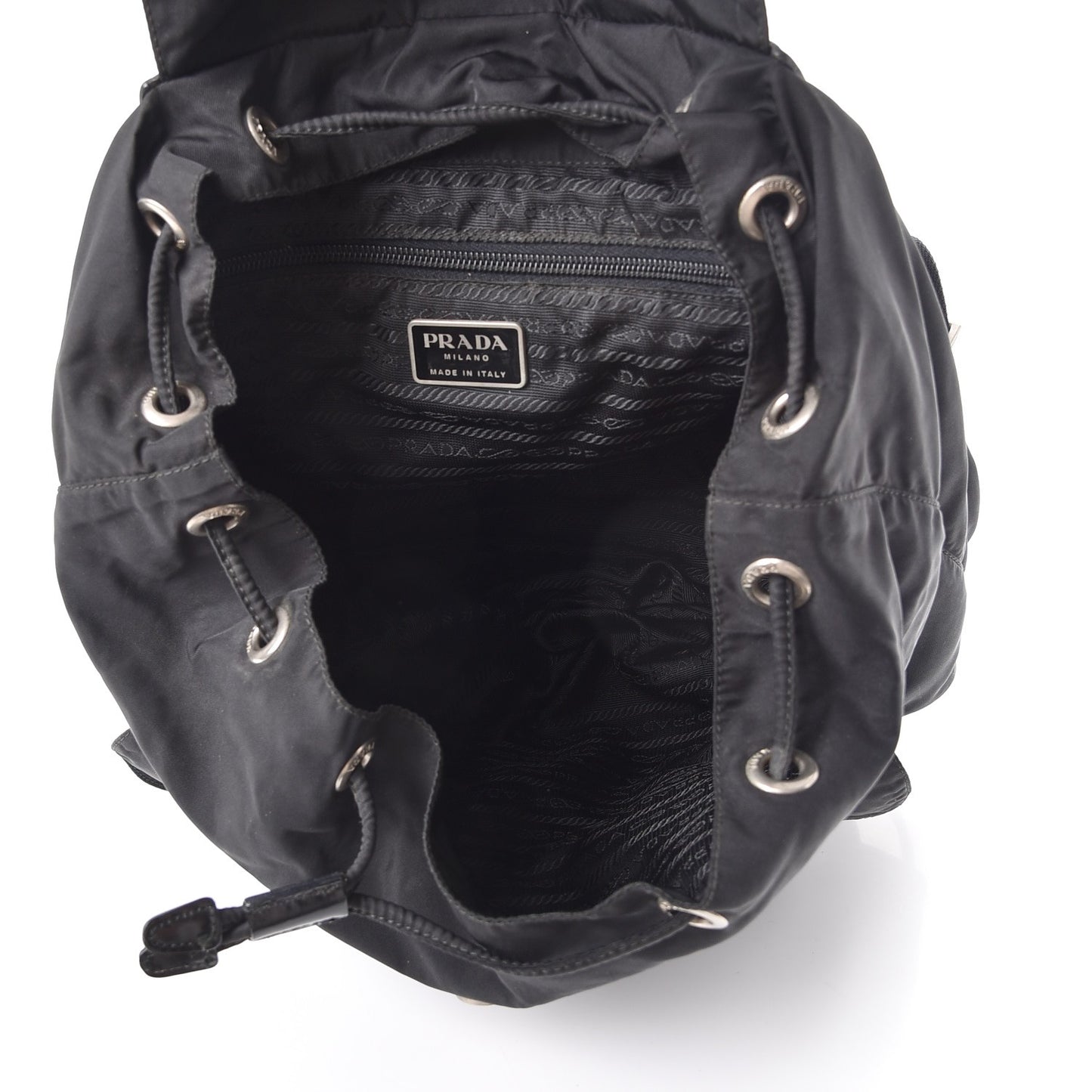 Nylon Vela Medium Backpack Black