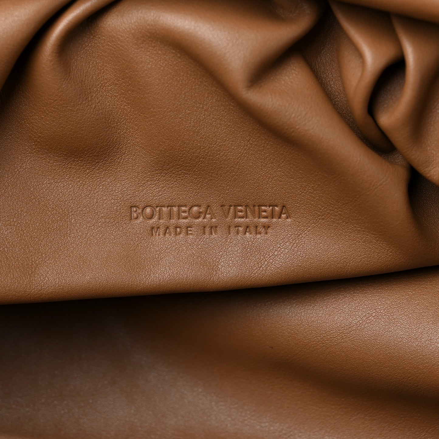 Smooth Butter Calf The Pouch Oversized Clutch Teak