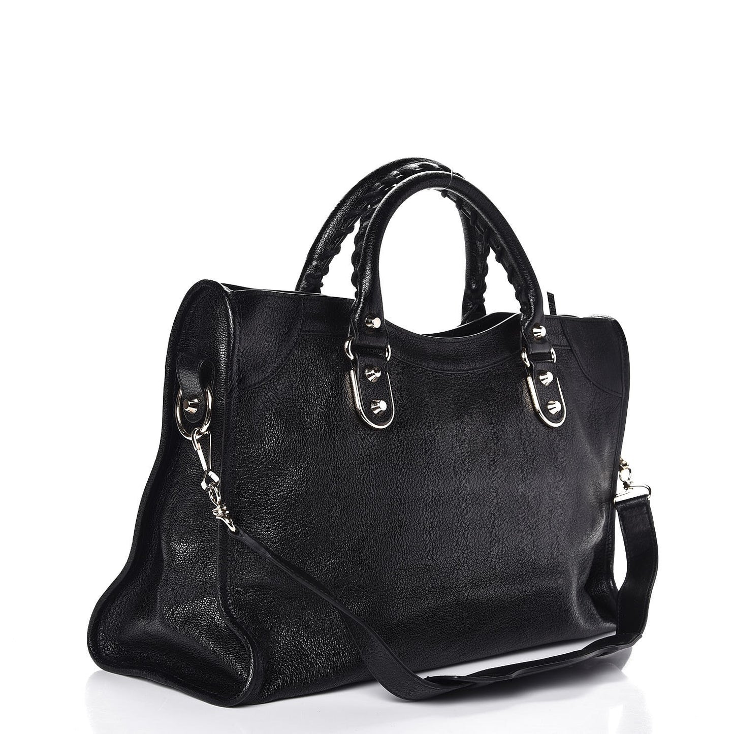 Chevre Gold Metallic Edge Hardware City Black