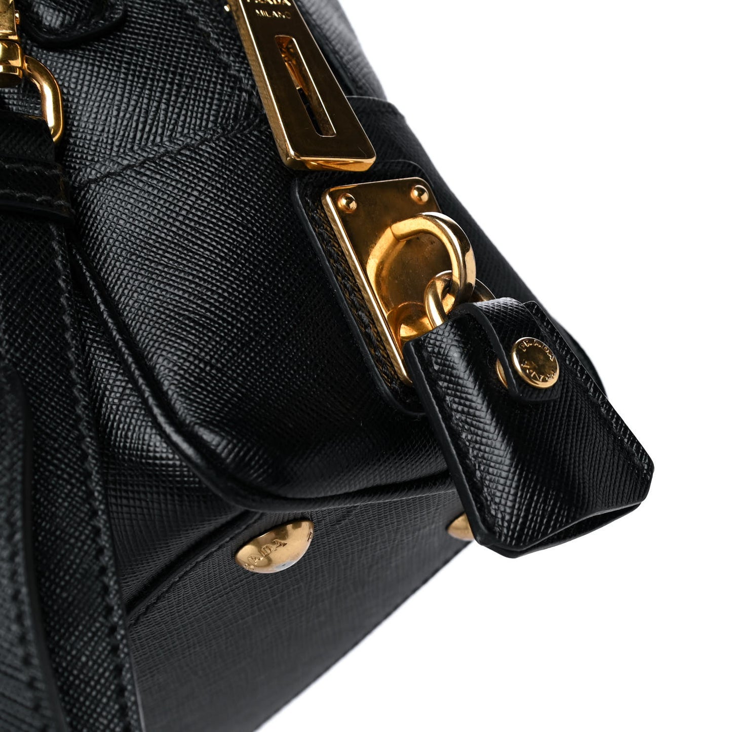 Saffiano Lux Bauletto Black Cammeo