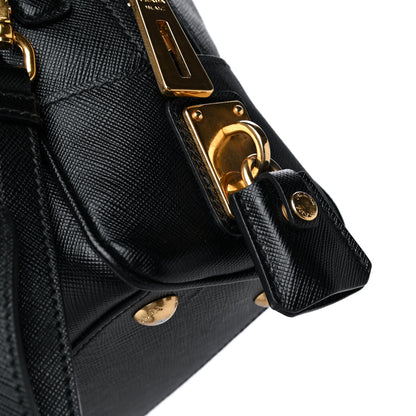Prada Saffiano Lux Bauletto Black Cammeo 5 of 6