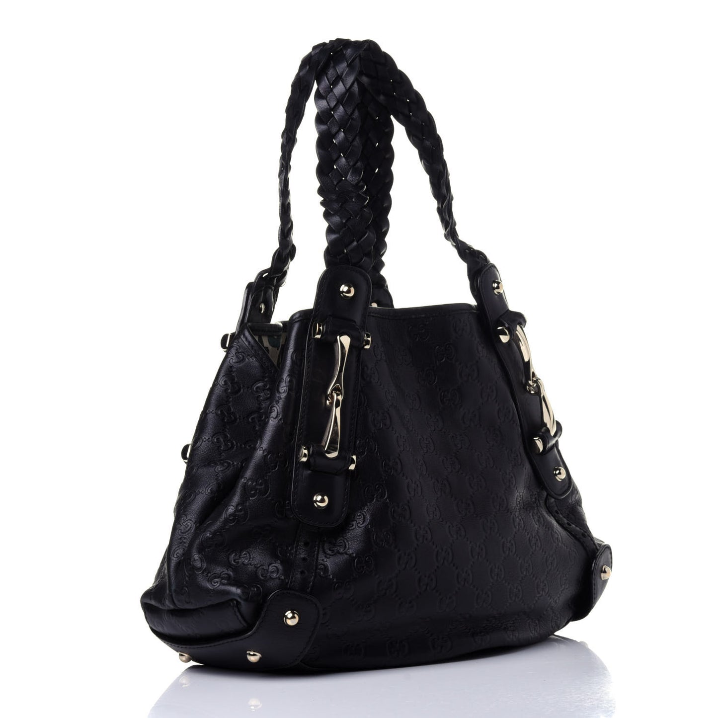 Guccissima Small Pelham Shoulder Bag Black