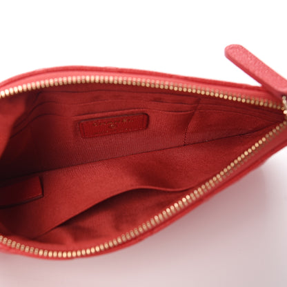 Chanel Caviar Quilted Cosmetic Case Red 4 of 7