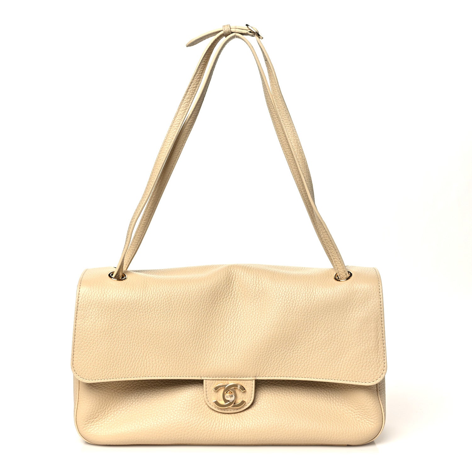 Chanel Grained Calfskin Small Souplissimo Maxi Flap Beige 1 of 10