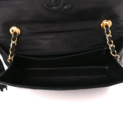 Chanel Lambskin Quilted Tassel Flap Black 6 of 12