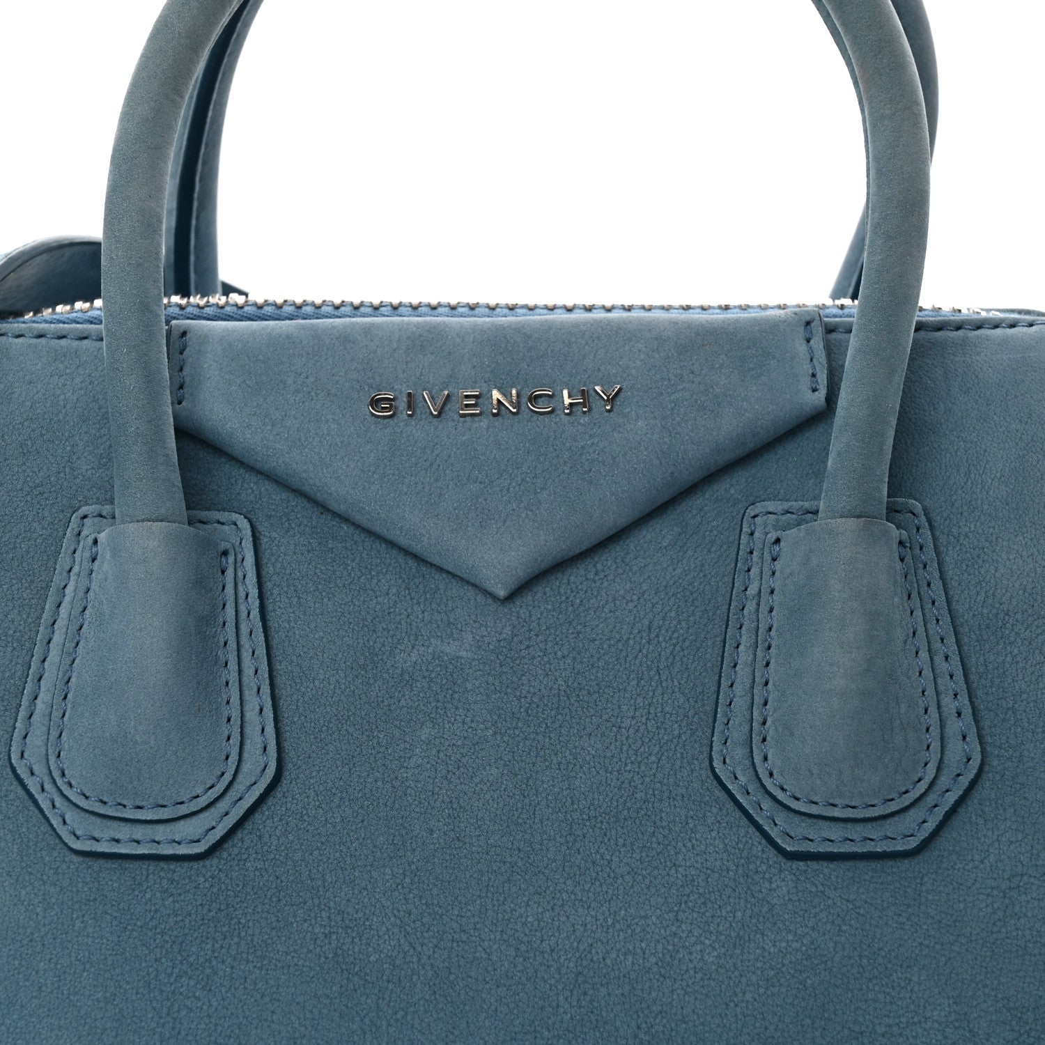 Givenchy Nubuck Small Antigona Medium Blue 8 of 13